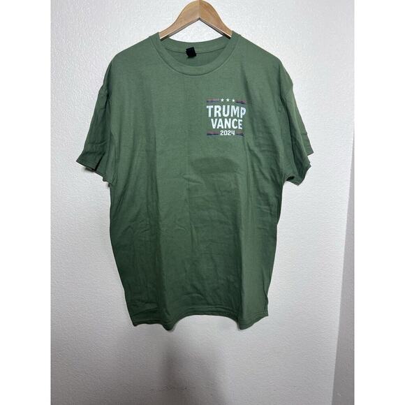 Trump Vance Shirt 5g Map Sz XL Green New Election - Picture 2 of 3